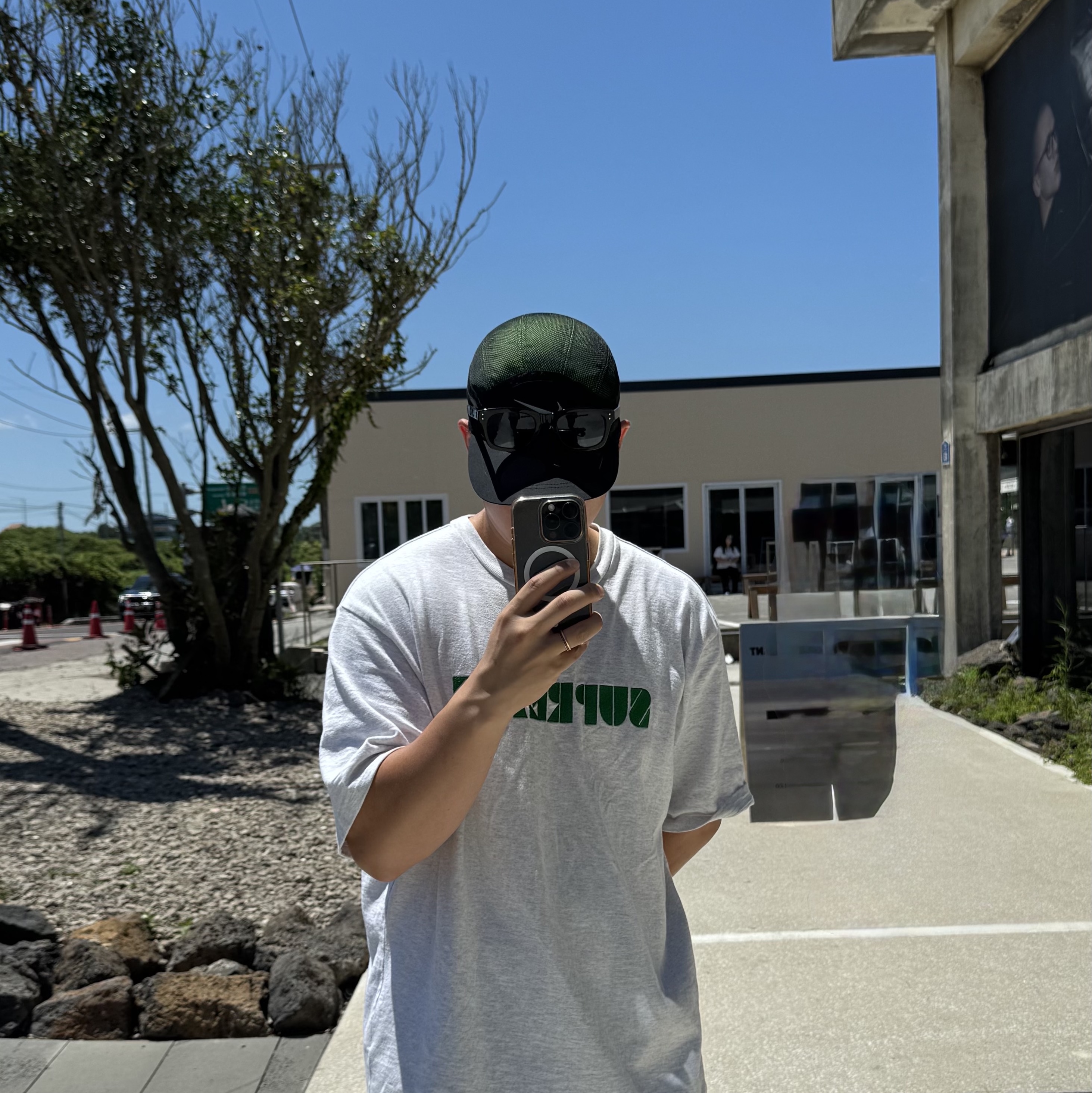 Supreme x Nike Trail Running Hat Green - 17FW 착용 스타일 - 3