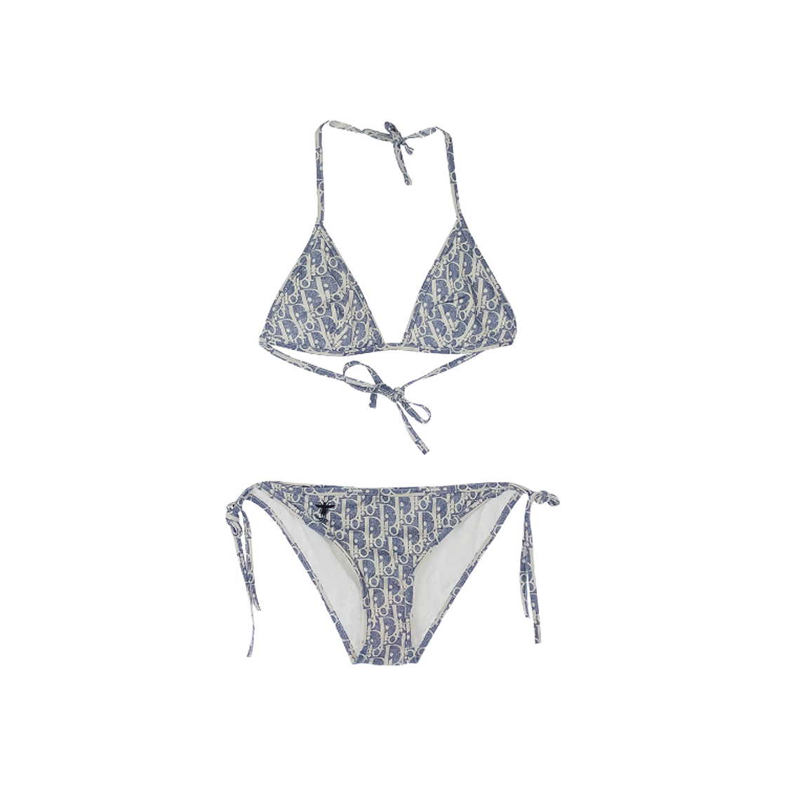 디올 리비에라 비키니 세트 S 블루/화이트(Dior Riviera Bikini Set Size S Blue/White)