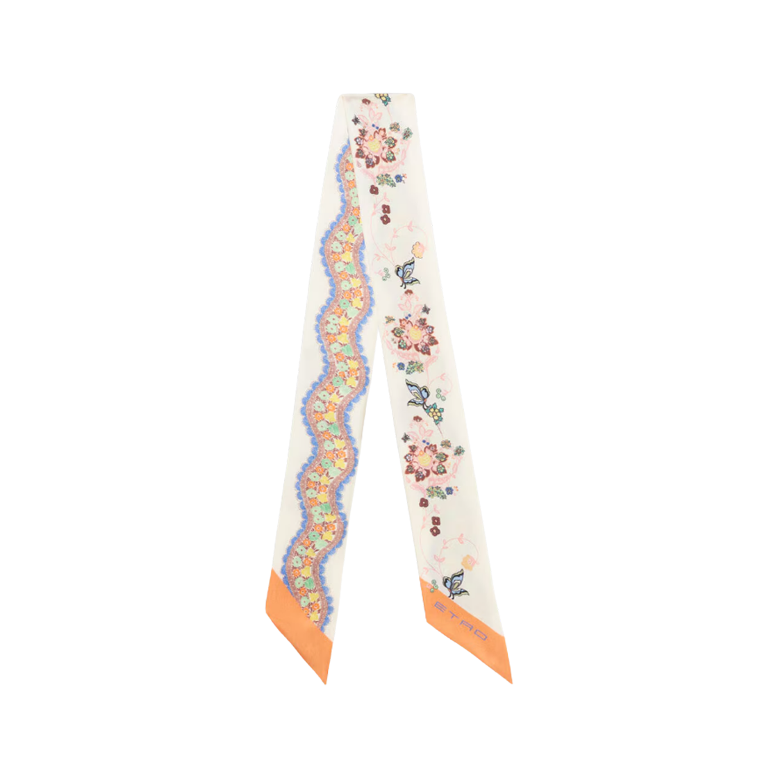 WATA0016AK678X0803 (W) Etro Floral Silk Paisleyina White