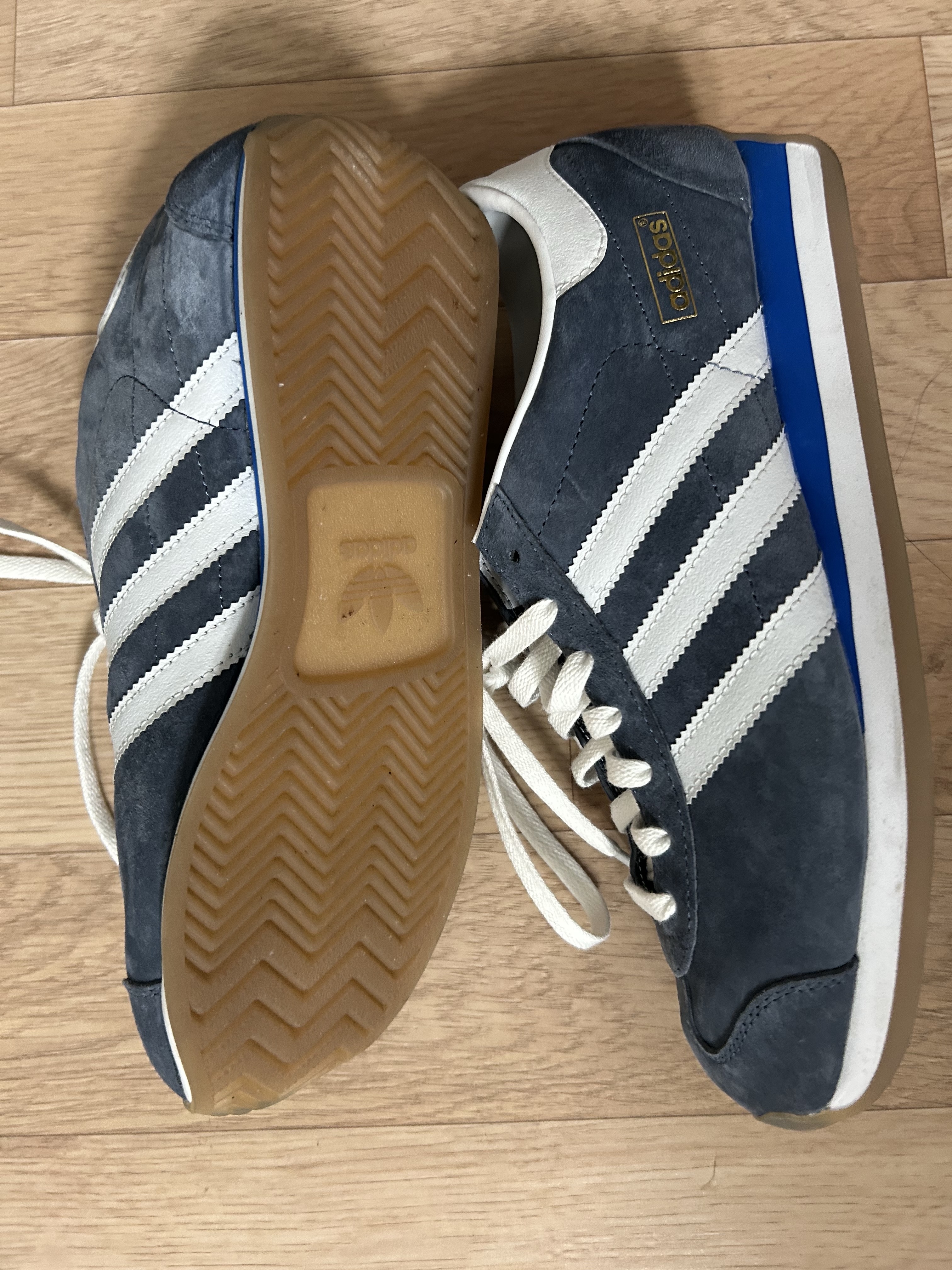 Adidas Country Japan Preloved Ink Blue 착용 스타일