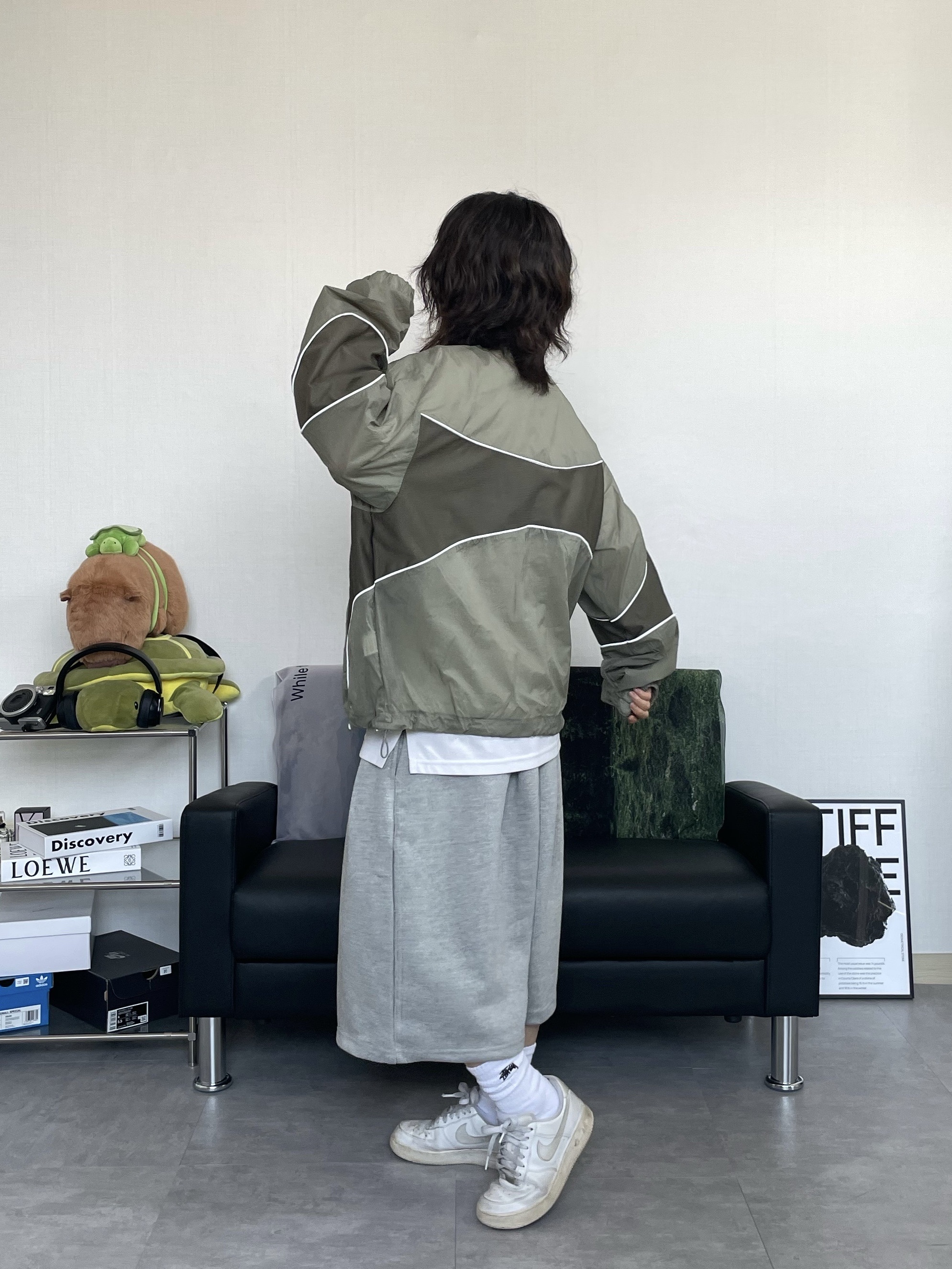 Nike Air Force 1 '07 Low White, Stussy Small Stock Crew Socks White (3 Pack) 착용 스타일 - 5