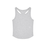 (W) Glowny Air Racer Back Tank White Melange