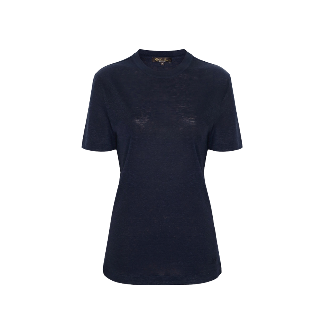 FAM8107-W000 (W) Loro Piana Gargano T-Shirt Navy Blue