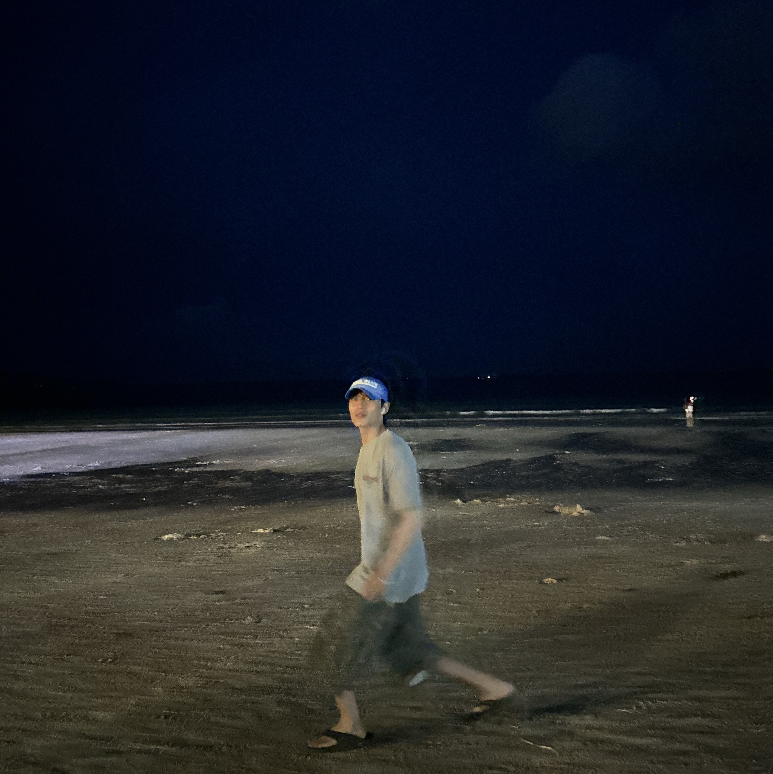 Nonnod Vintage Grunge Cap Washed Blue 착용 스타일 - 5