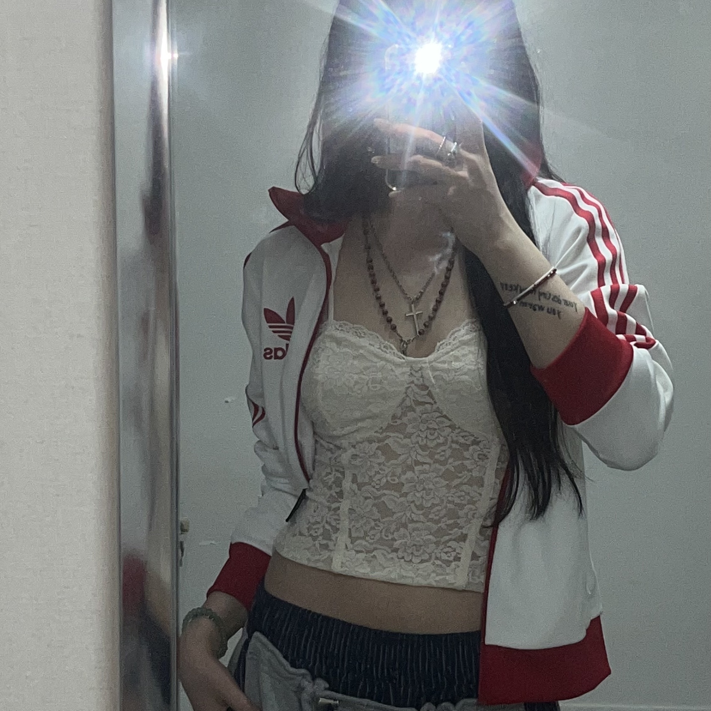 Adidas Adicolor Classic Firebird Track Jacket Orchid Fusion - KR Sizing 착용 스타일 - 1