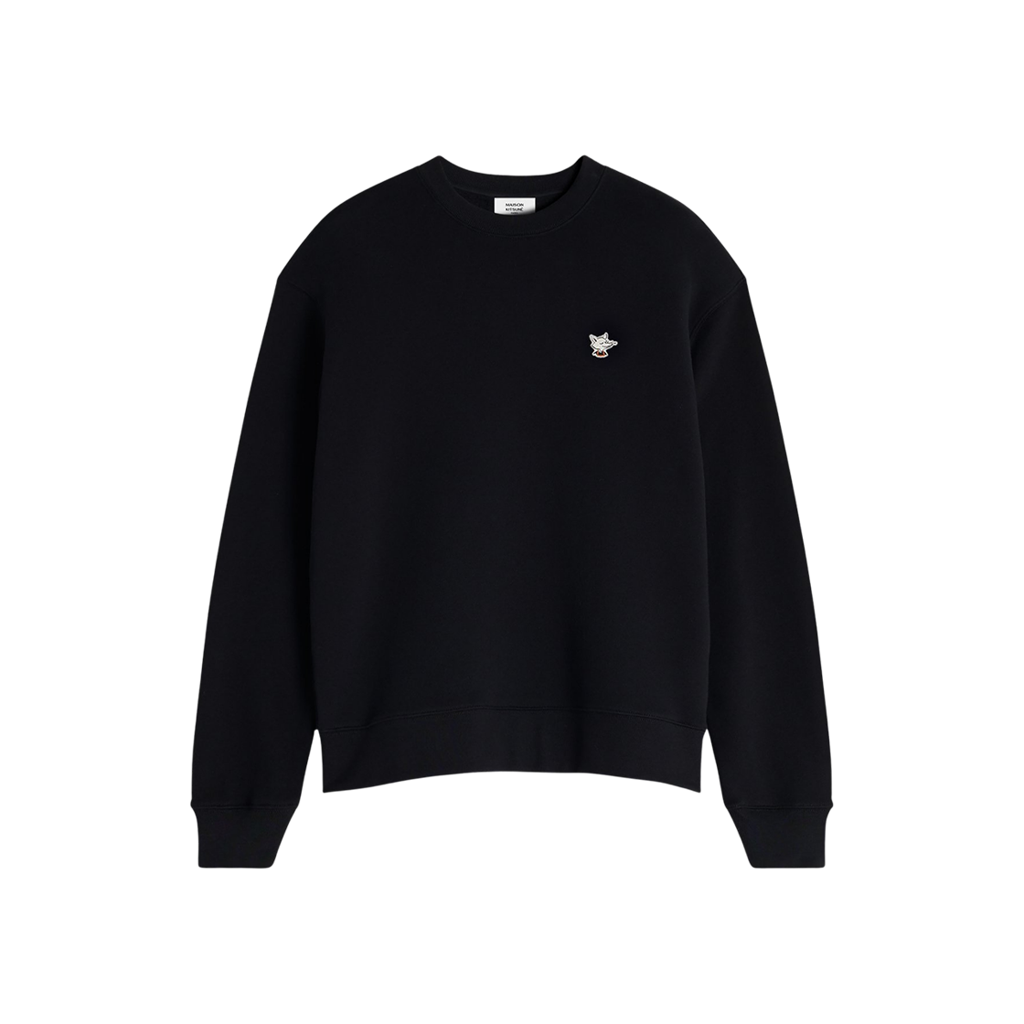 메종 키츠네 바리스타 폭스 패치 레귤러 스웨트셔츠 블랙(Maison Kitsune Barista Fox Patch Regular Sweatshirt Black) - 1