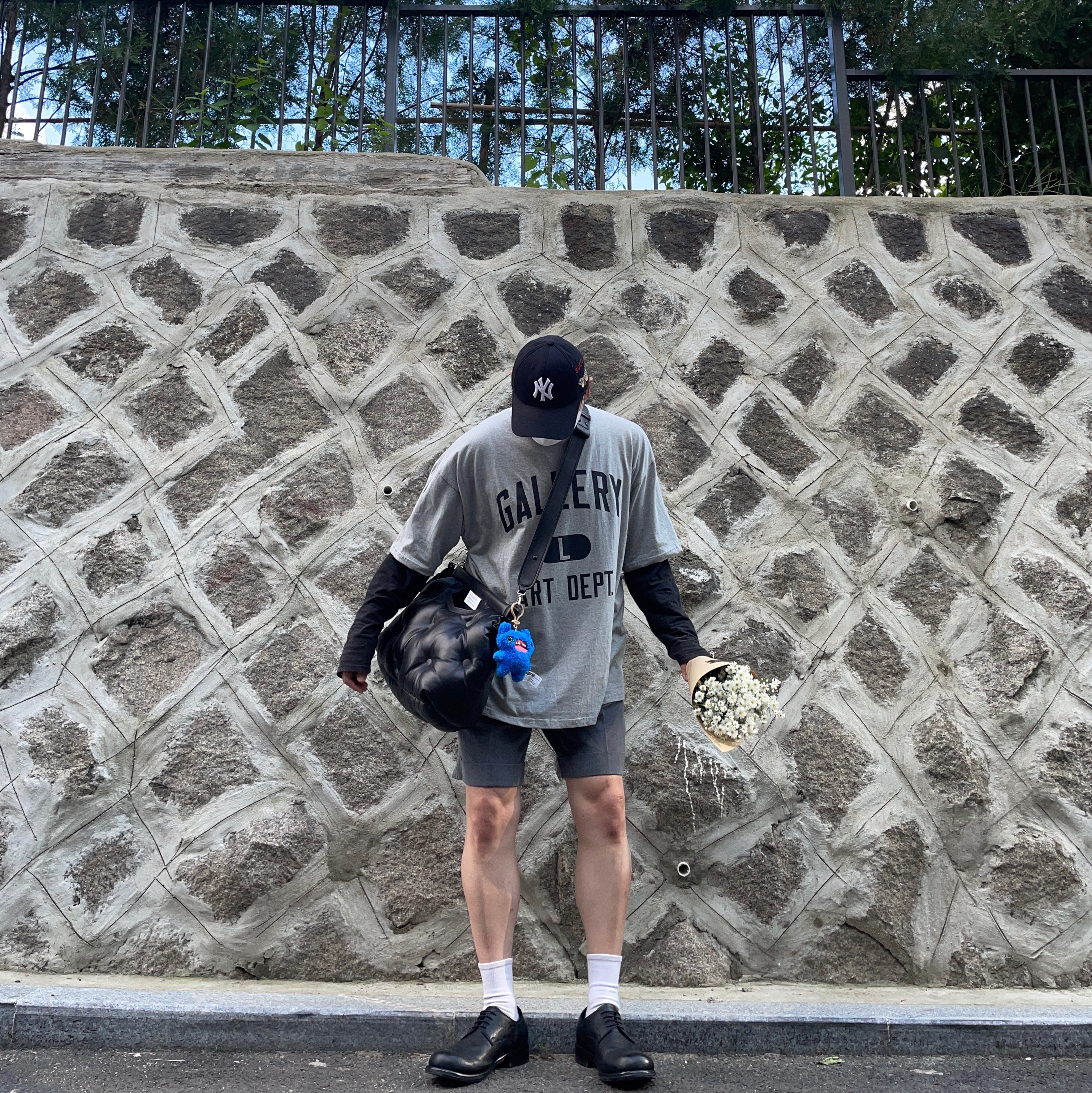 Gallery Dept. Art Dept T-Shirt Heather Grey 착용 스타일