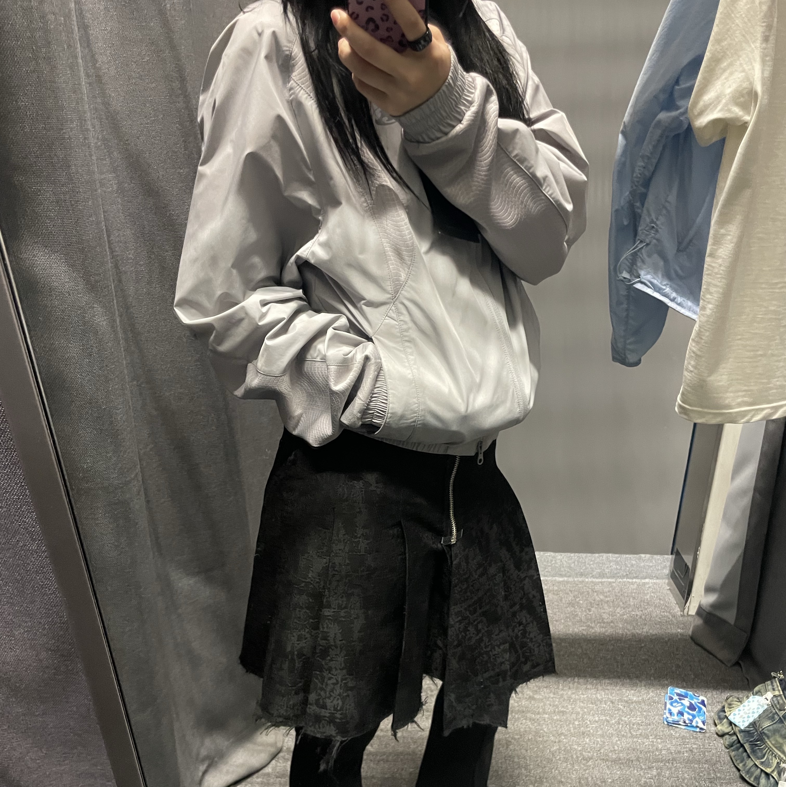 Sansan Gear Track Jacket Grey - 25SS, Sansan Gear Track Jacket Grey_25SS 착용 스타일 - 1