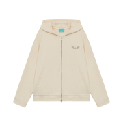 THIS IS FINE Relaxed Zip Hoodie Cream