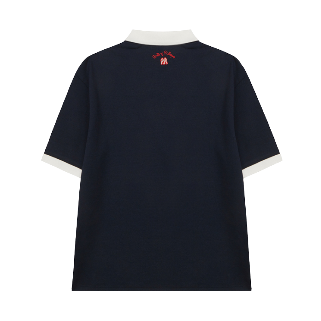 롤링 롤라이 레드 빅로고 패치 폴로 셔츠 네이비(Rolling Rolleye Red Big Logo Patch Polo Shirt Navy) - 2