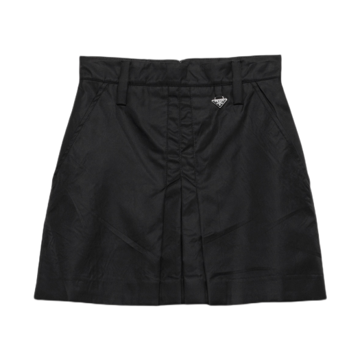 21Y009-1WQ8-F0002 (W) Prada Re-Nylon Miniskirt Black