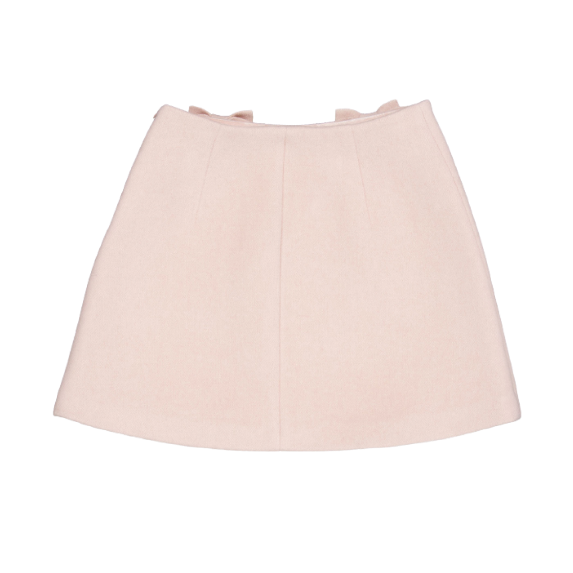 페르트 더블 리본 울 미니 스커트 라이트 핑크(Pehrt Double Ribbon Wool Mini Skirt Light Pink) - 2