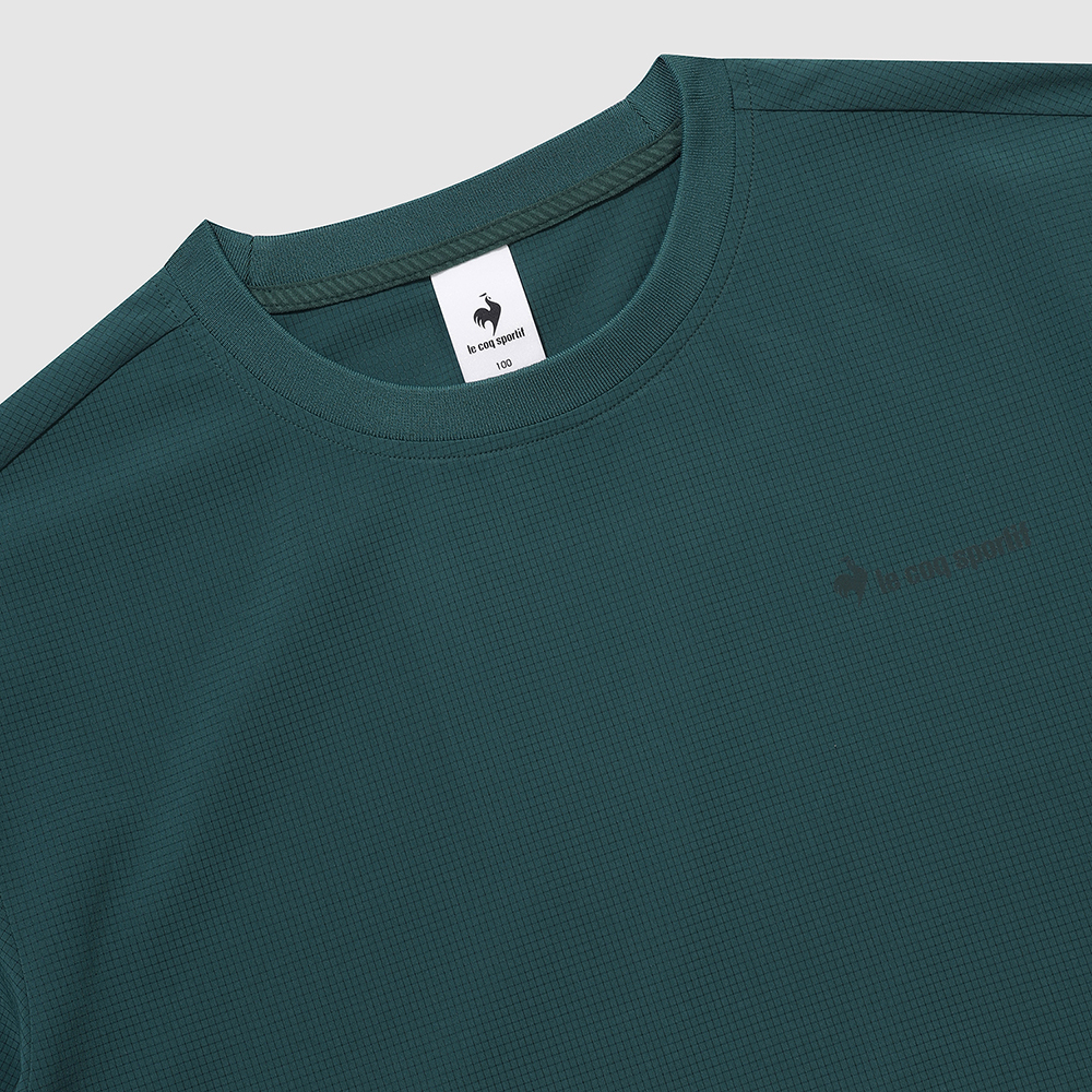 르꼬끄 스포르티브 유니 웨이브 선데이 에어닷 루즈핏 반팔 피스테 - 다크민트(QQ223SWT63)(le coq sportif Wave Sunday Unisex Airdot Short-Sleeve Piste Dark Mint) - 4