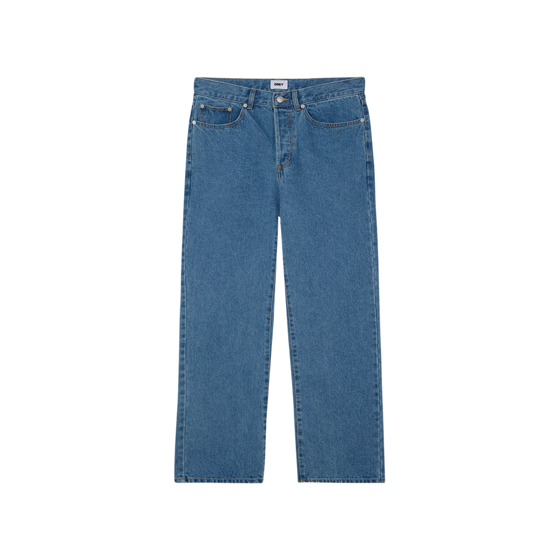 142010109 Obey Classic Baggy Denim Pants Light Indigo