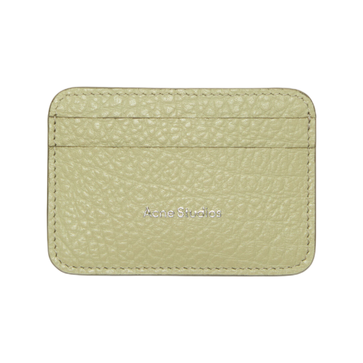 CG0284-DVB Acne Studios Leather Card Holder Herb Green