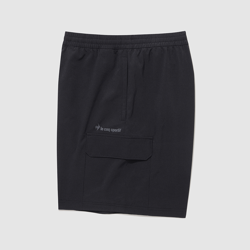 르꼬끄 스포르티브 유니 웨이브 선데이 에어닷 루즈핏 4부 숏팬츠 - 블랙(QQ223SHP63)(le coq sportif Wave Sunday Unisex Airdot Shorts Black) - 4