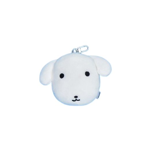 Ganadi Stuffed Hand Mirror Keyring White