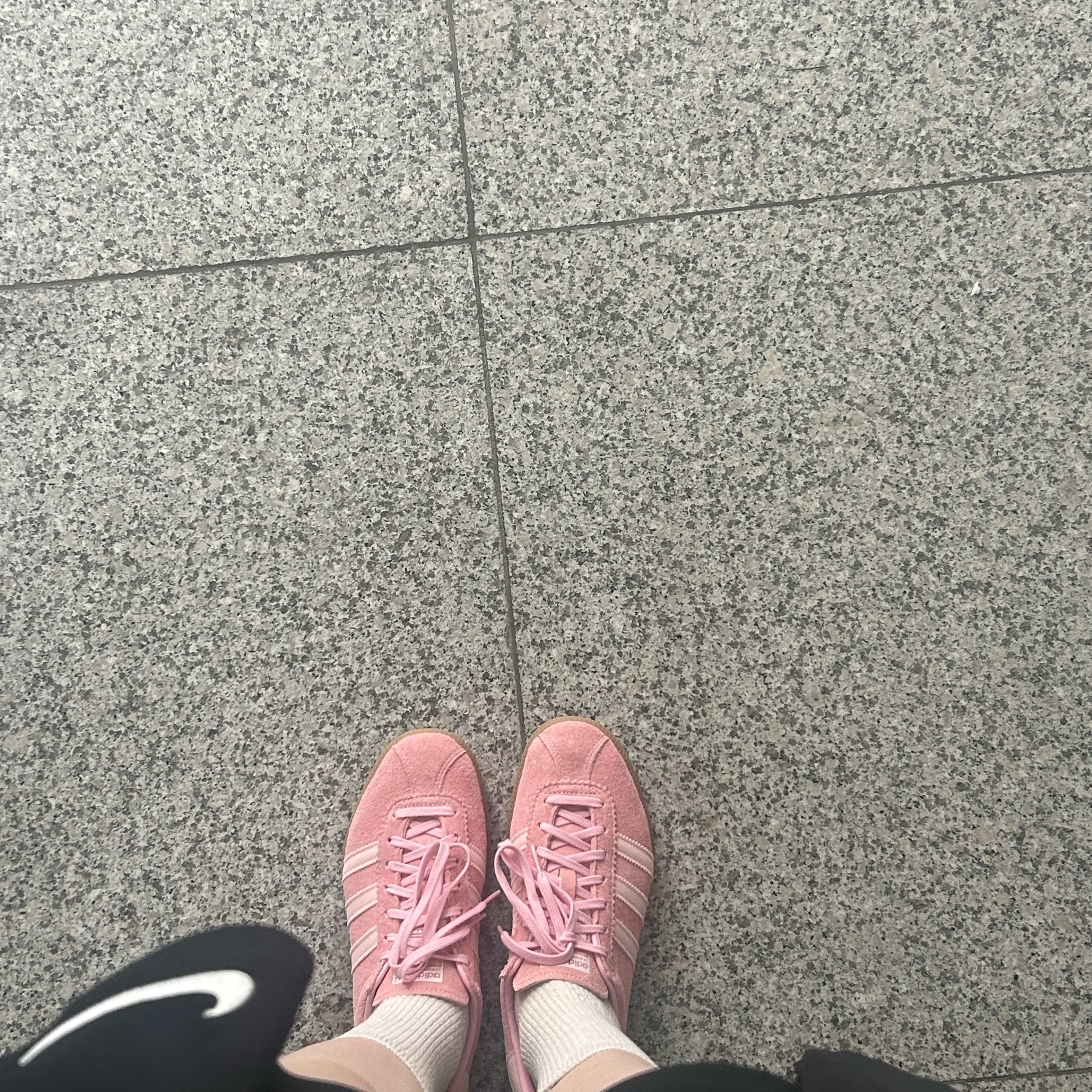 Adidas Bermuda Glow Pink 착용 스타일 - 2