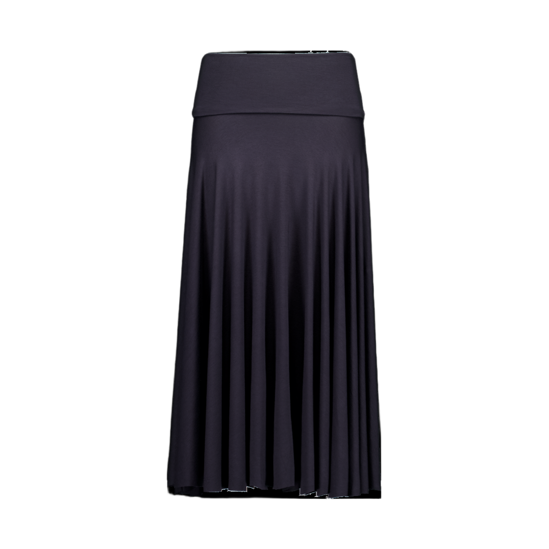 페요테 폴딩 웨이스트 스커트 차콜(PEYOTE Folding Waist Flared Skirt Charcoal)