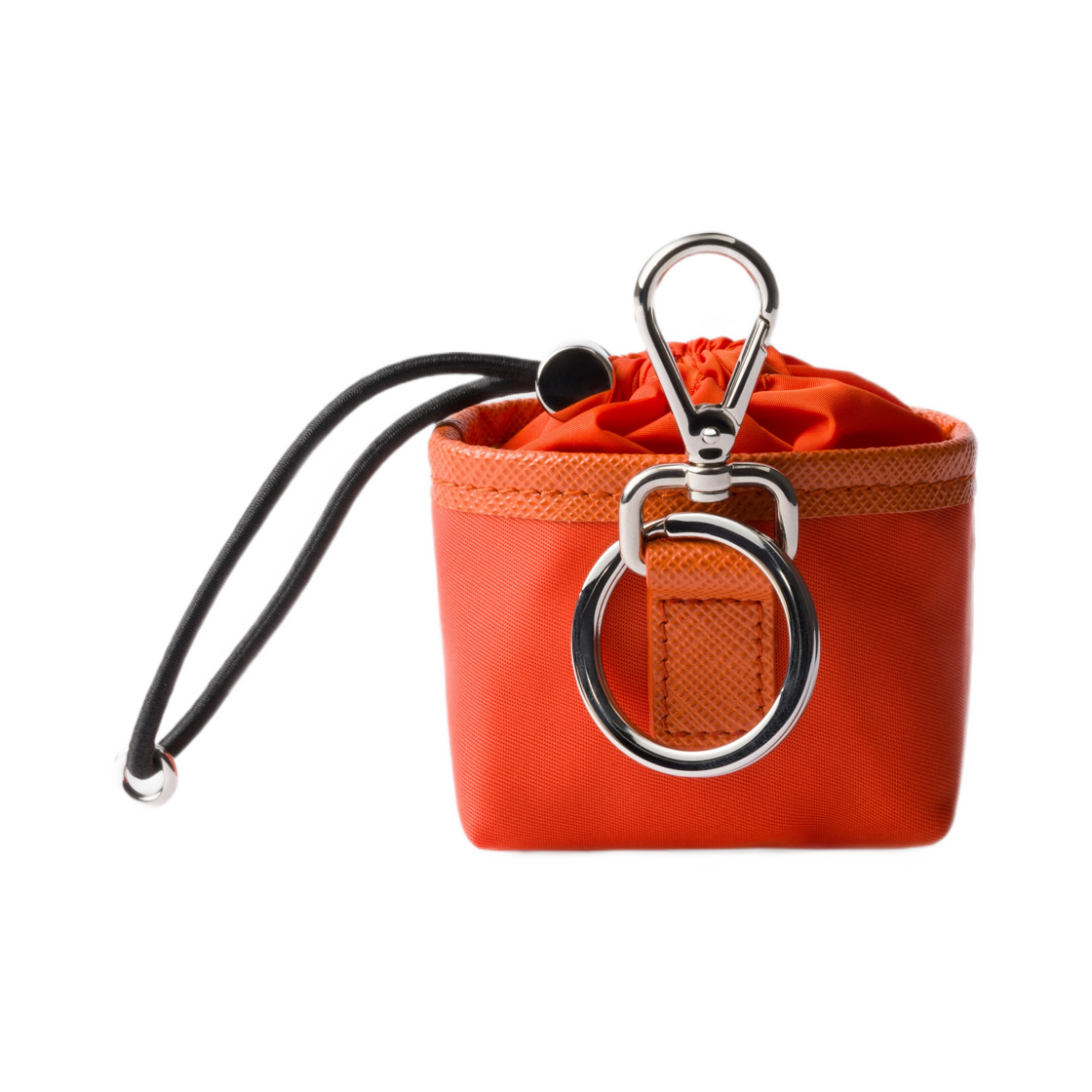 프라다 리나일론 미니 파우치 백 참 오렌지(Prada Re-Nylon Mini Pouch Bag Charm Orange) - 2