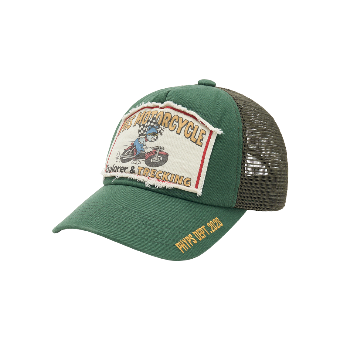 HFX2CA303AGN Honda Riding Bear Mesh Ball Cap Green