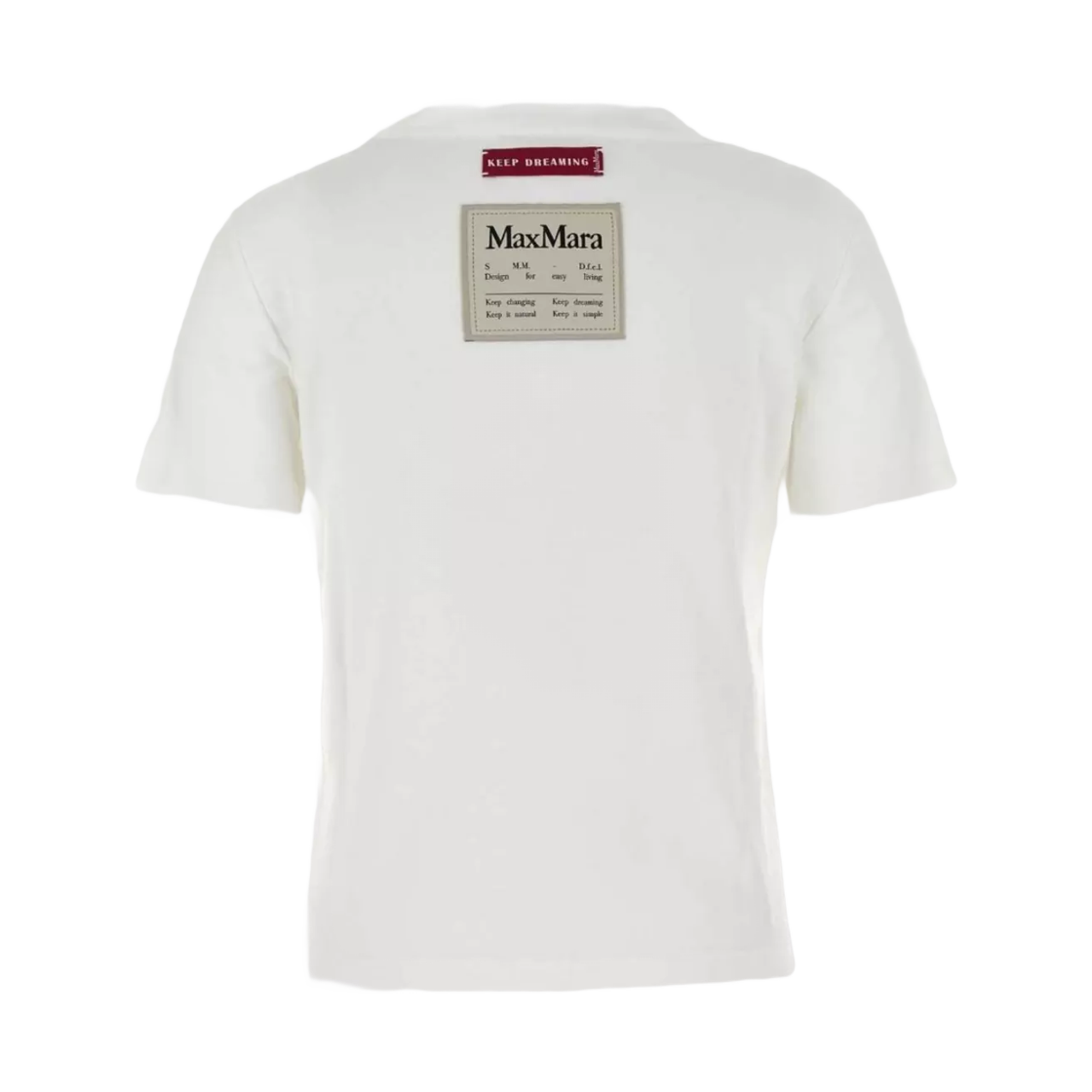 (W) S 막스마라 젬마 숏 슬리브 티셔츠 화이트((W) S Max Mara Short Sleeve T-Shirt White) - 1