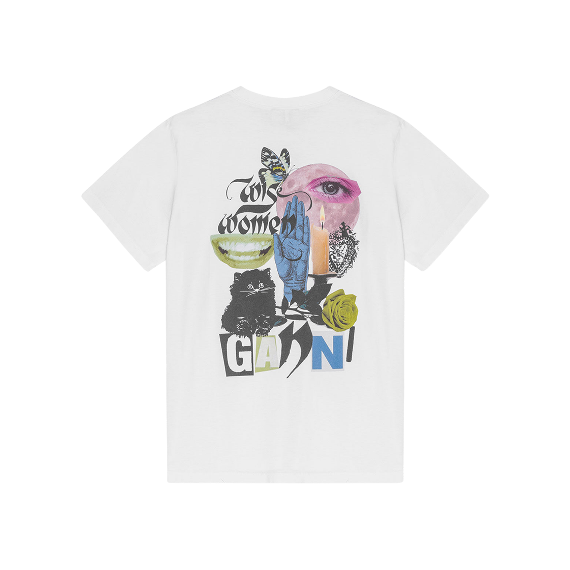 T4157-151 (W) Ganni Basic Jersey Relaxed T-Shirt White