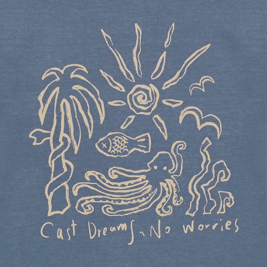 쎄르페 캐스트드림 노워리스 피그먼트 반팔티 라이트블루(SSERPE Cast Dreams No Worries Pigment Half Sleeve T Light Blue) - 3