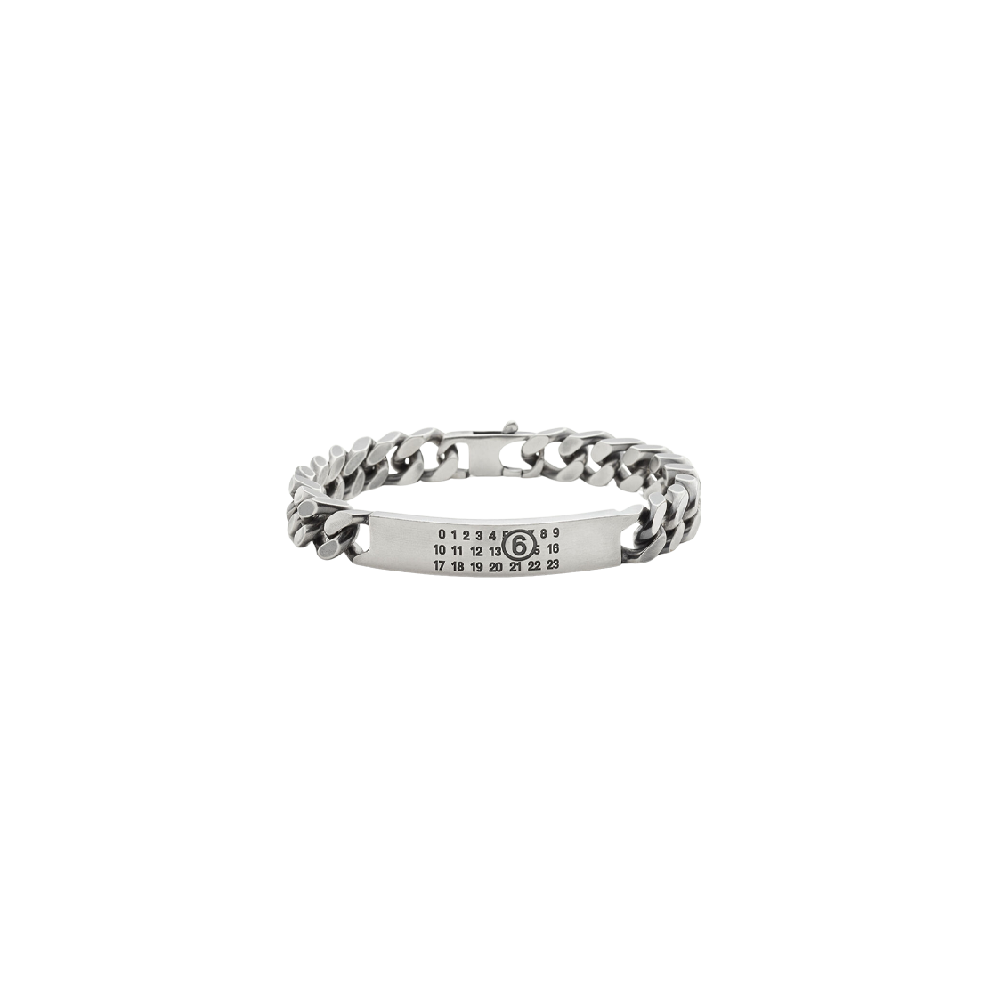 (W) MM6 메종 마르지엘라 클래식 체인 브레이슬릿 그레이((W) MM6 Maison Margiela Classic Chain Bracelet Grey)