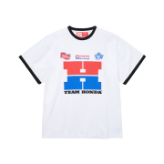 Honda H Logo Ringer T-shirt_White