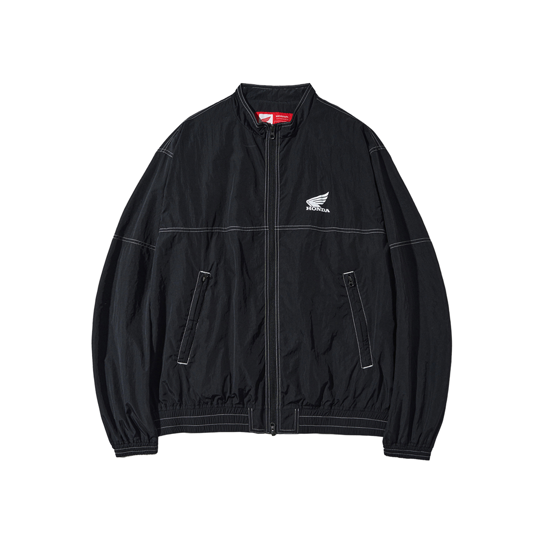 혼다 나일론 스티치 트랙 자켓 블랙(Honda Nylon Stitch Track Jacket_Black)
