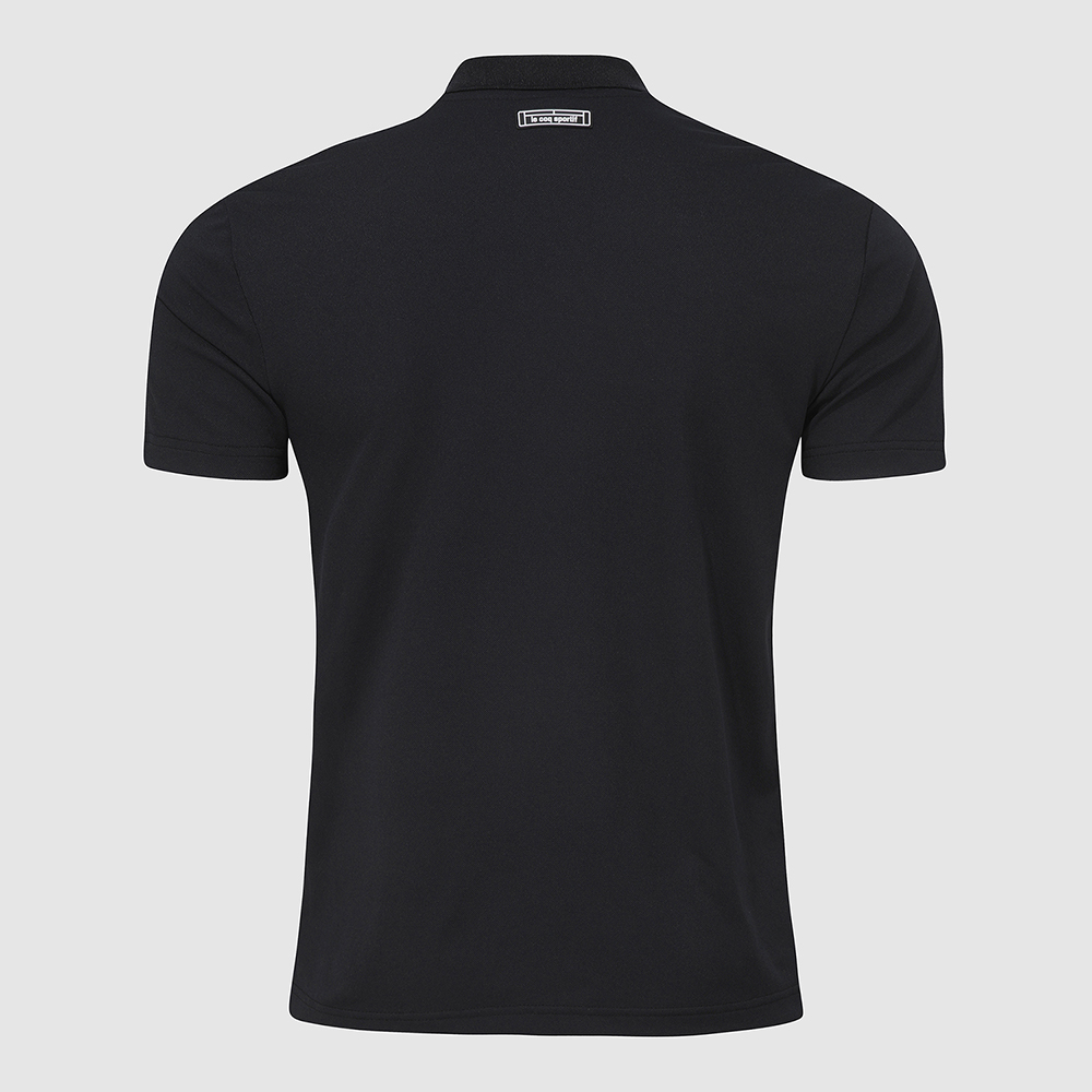 르꼬끄 스포르티브 유니 선데이 레귤러핏 폴로 티셔츠 - 블랙(QQ113TTS32)(le coq sportif Unisex Sunday Dualflex Pique Polo T-Shirt Black) - 3