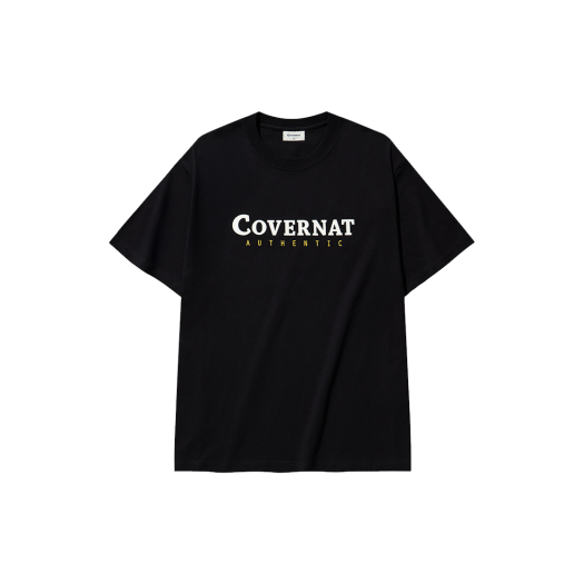 CO2502ST02BK Covernat Center Authentic Logo T-Shirt Black