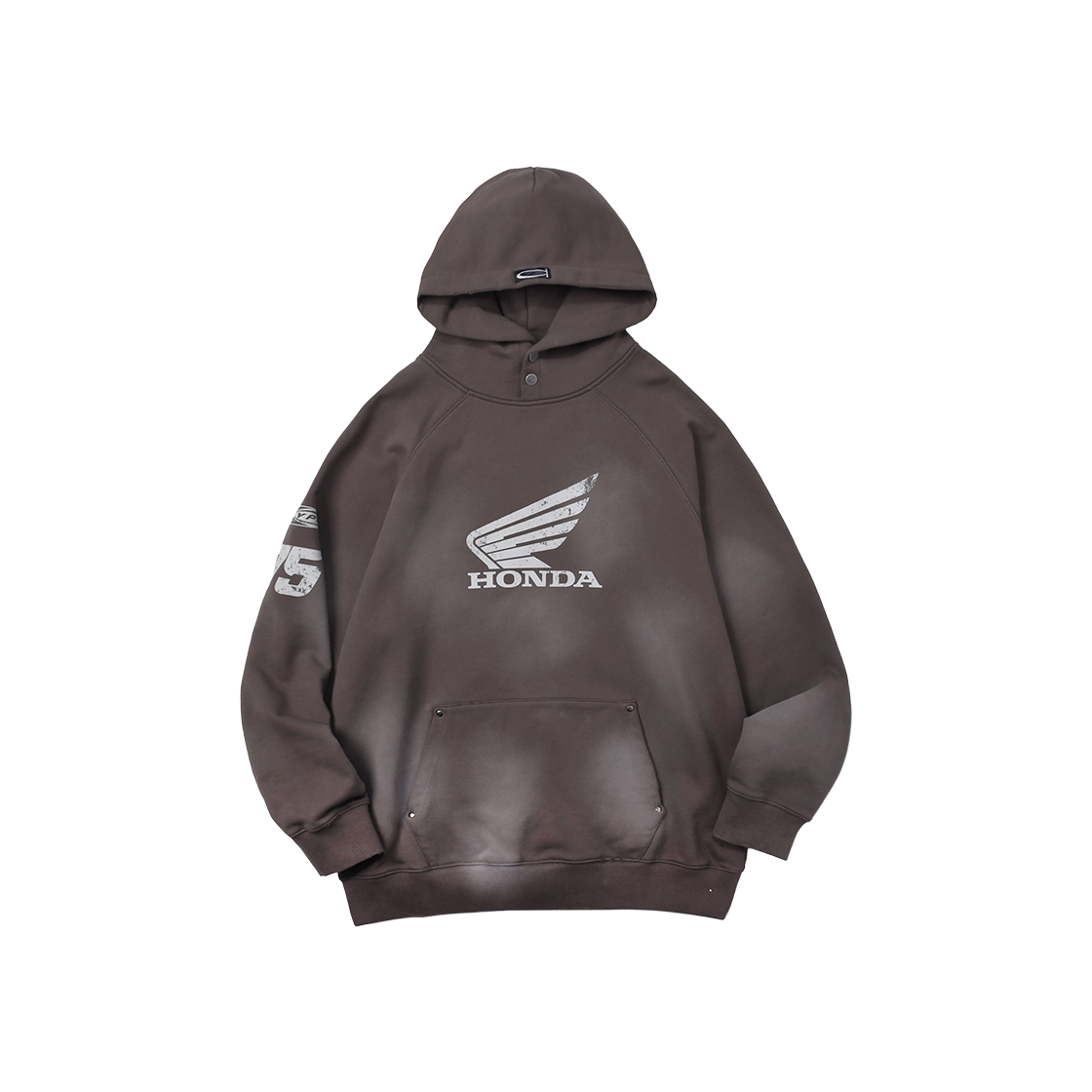 혼다 데미지 워싱 후디 차콜(Honda Damage Washing Hoodie_Charcoal)