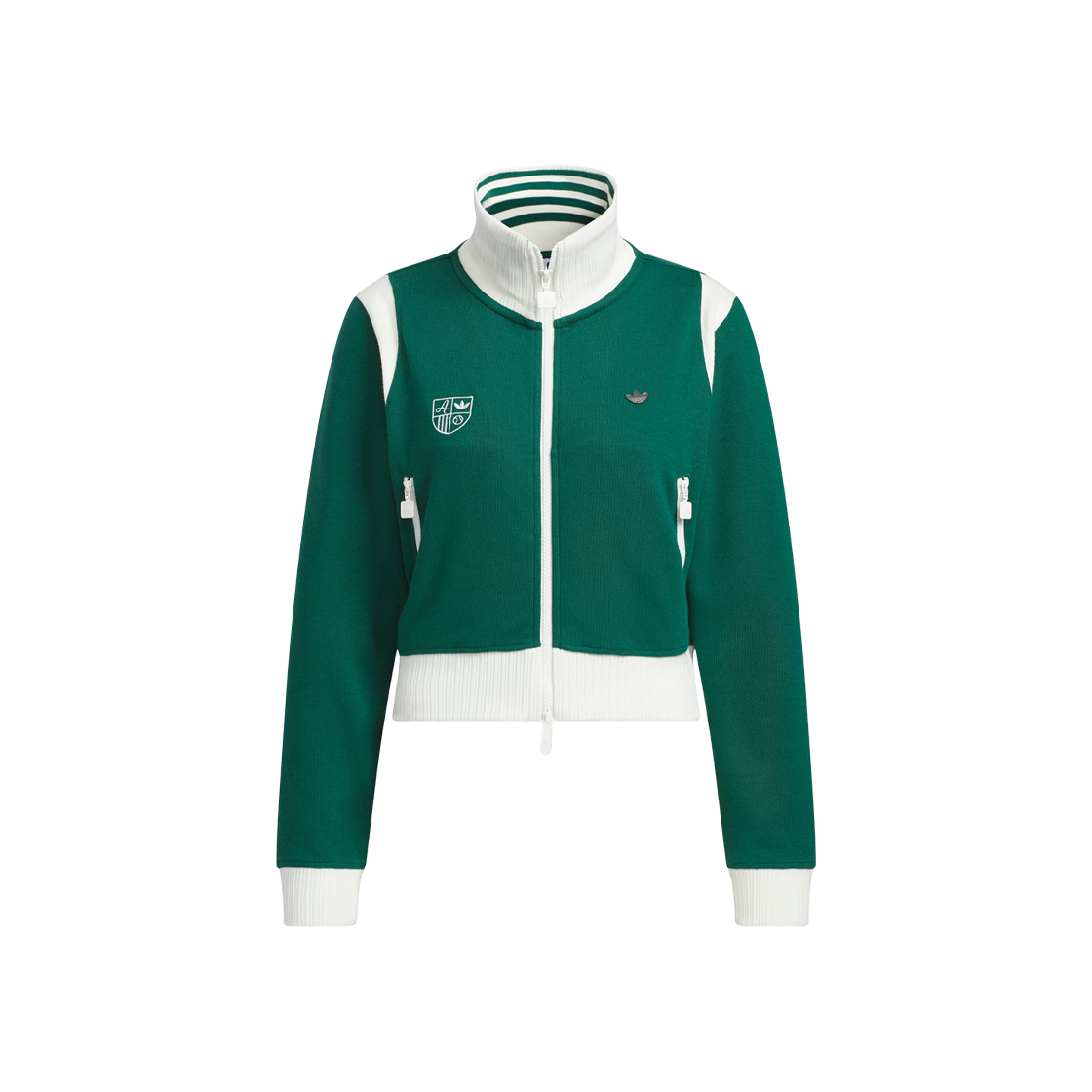 JM8021 (W) Adidas Retro Sports Sporty Club Track Top Collegiate Green - KR Sizing