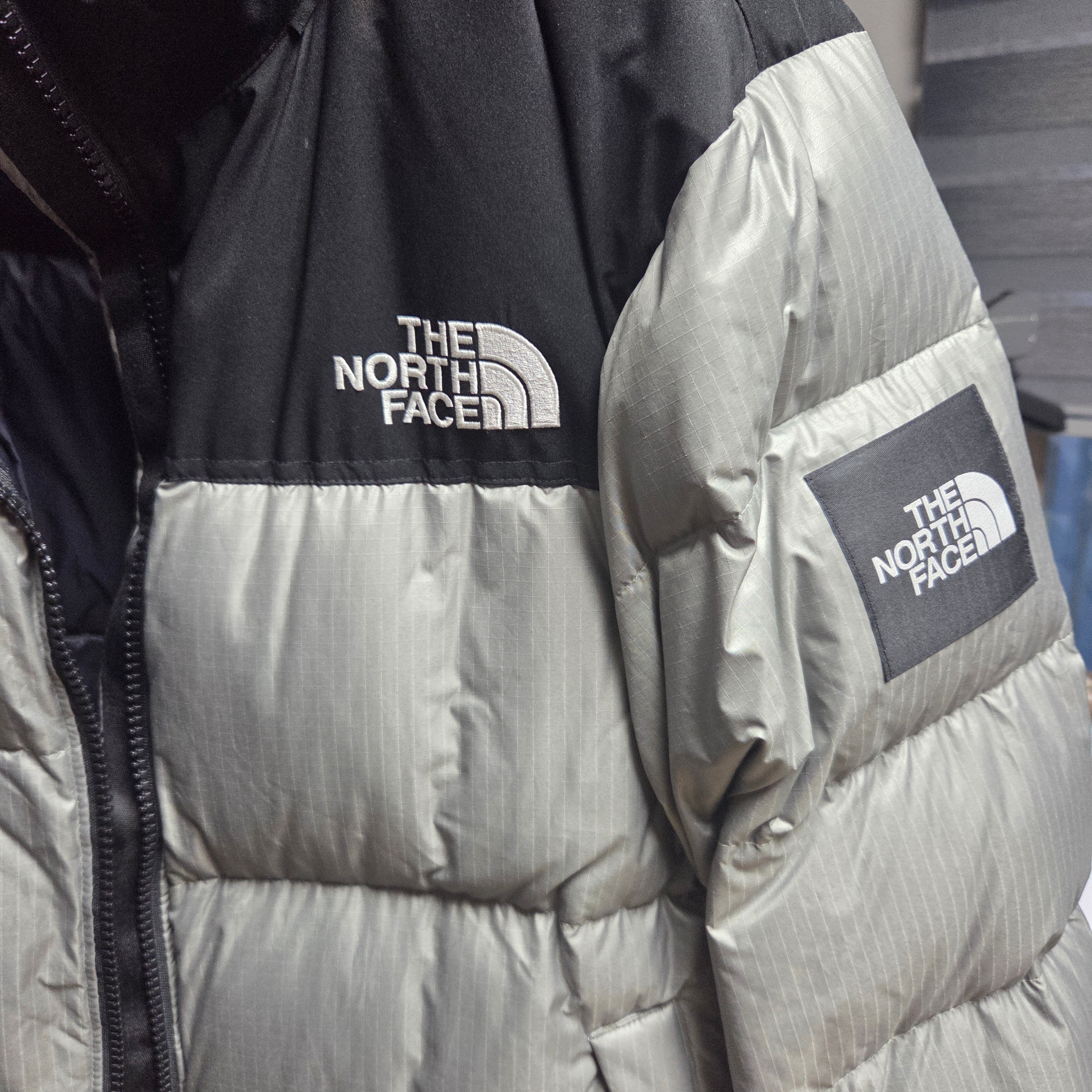 The North Face White Label Novelty Nuptse Down Jacket Light Khaki 착용 스타일