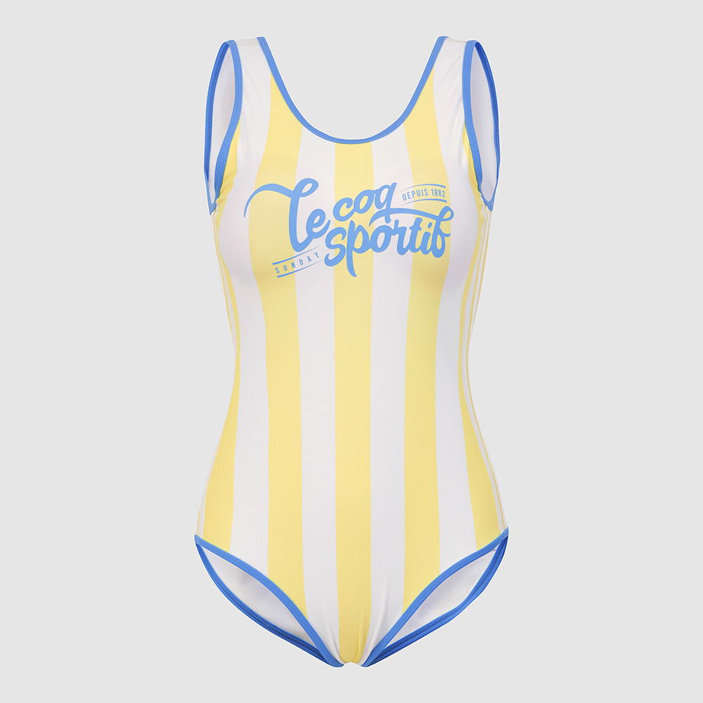 르꼬끄 스포르티브 여성 워터 슬림핏 모노키니 - 옐로우(QQ222SSW65)(le coq sportif Wave Sunday Women's Monokini Yellow) - 2