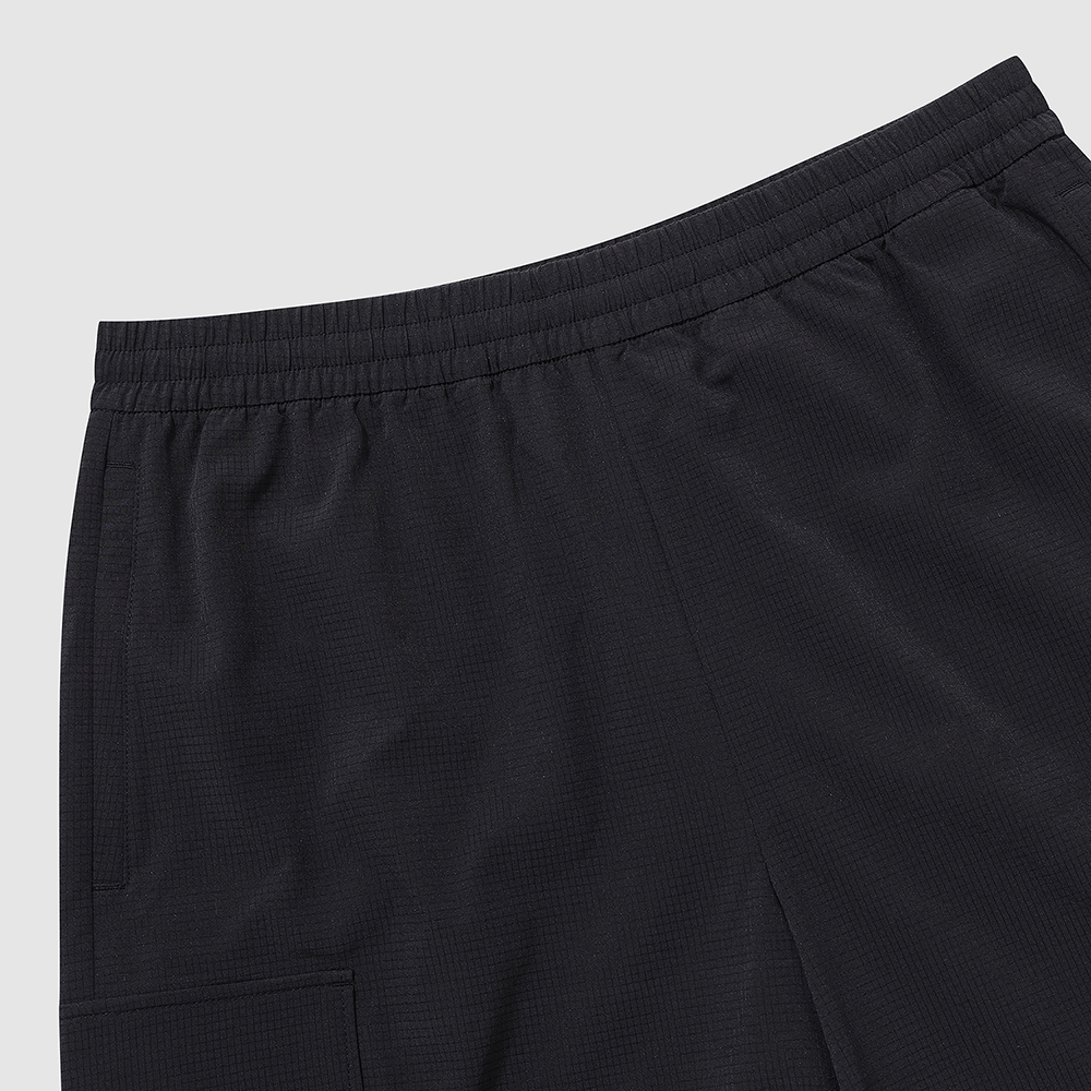 르꼬끄 스포르티브 유니 웨이브 선데이 에어닷 루즈핏 4부 숏팬츠 - 블랙(QQ223SHP63)(le coq sportif Wave Sunday Unisex Airdot Shorts Black) - 5