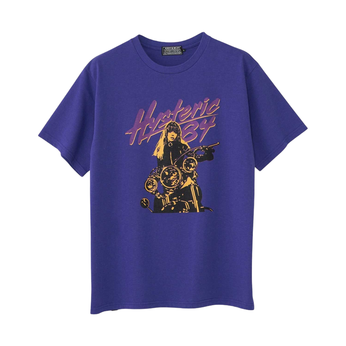 히스테릭 글래머 레츠 고 크레이지 티셔츠 퍼플(Hysteric Glamour Let's Go Crazy T-Shirt Purple) - 1
