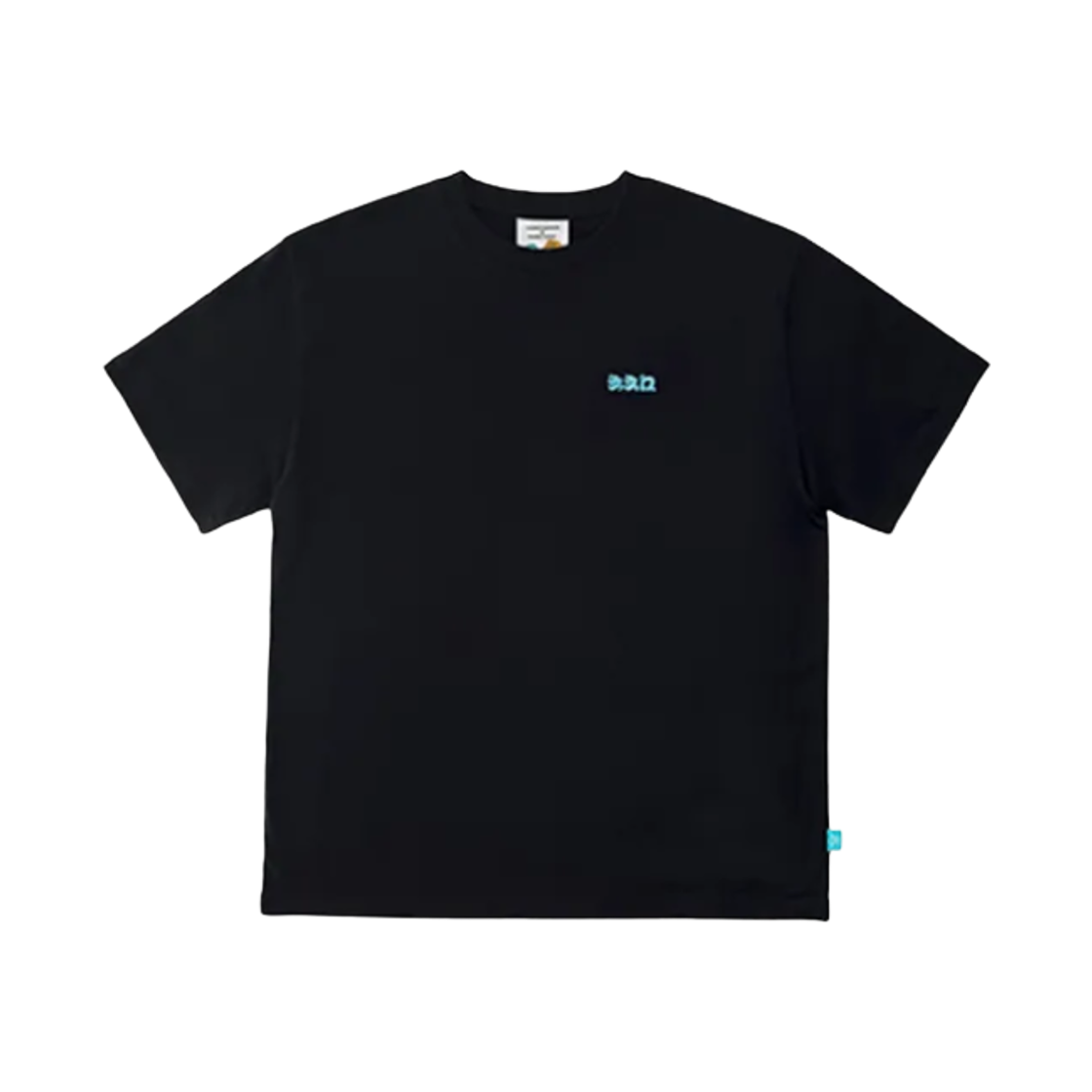 산리오 x 침착맨 한교동 티셔츠 카툰 블랙(Sanrio x ChimChakMan Hangyodon T-Shirt Cartoon Black)