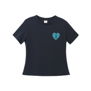 Isummerly Heart Logo T-shirt Deep Navy