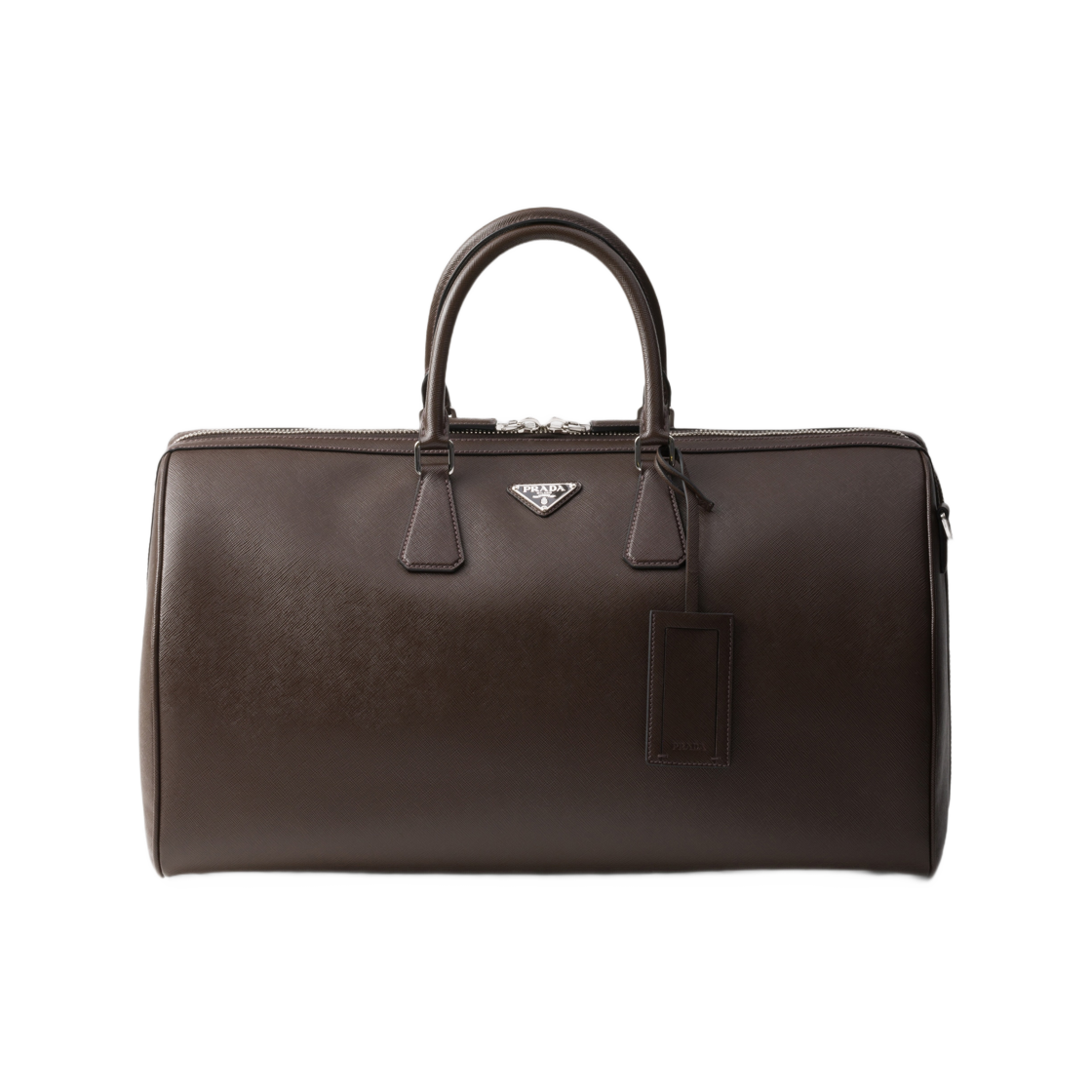 2VC018-9Z2-F03X0 Prada Saffiano Leather Travel Bag Coffee