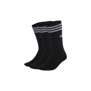 Adidas Solid Crew Socks Black White (3 Pack)
