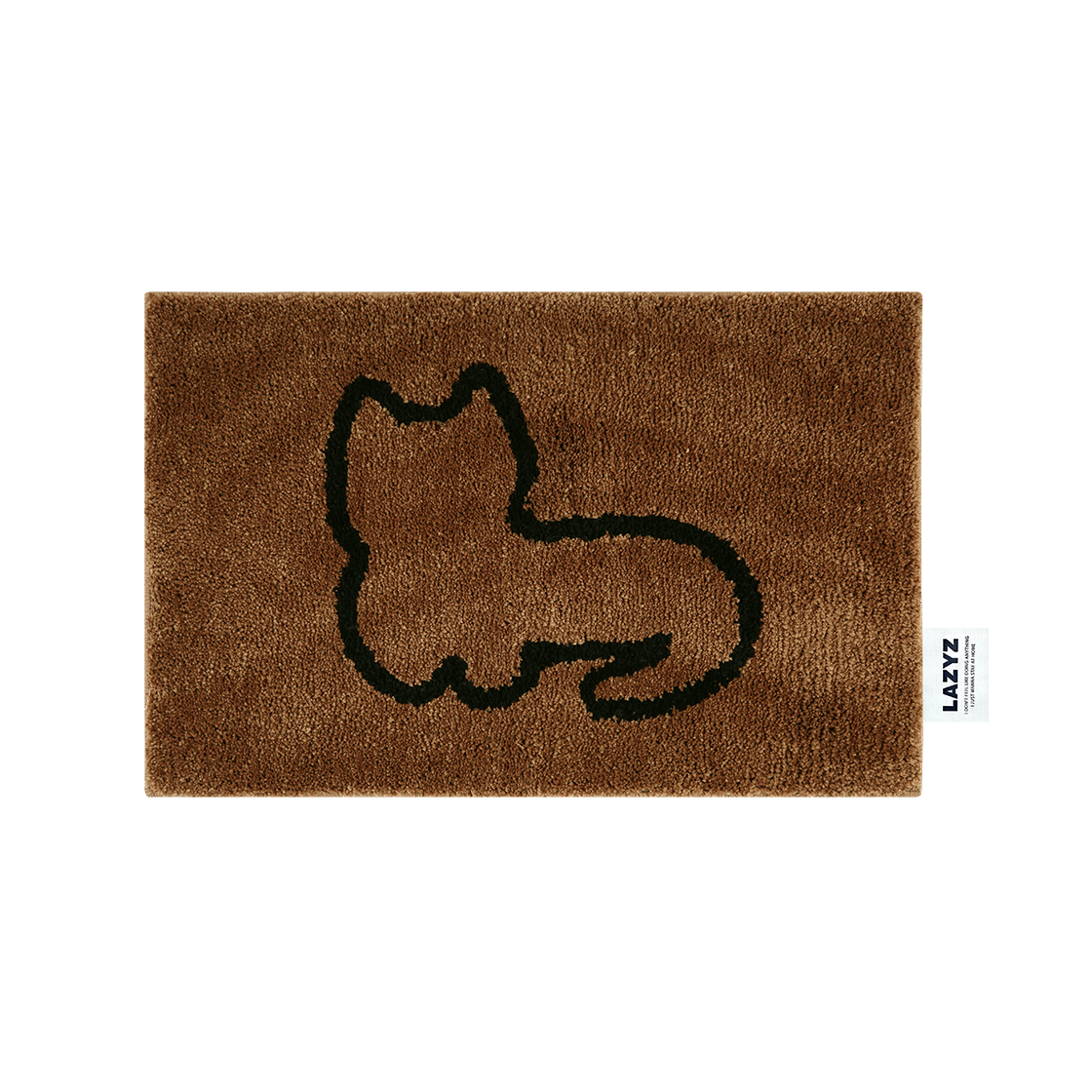 레이지지 레이지 캣 러그 브라운(LAZYZ Lazy Cat Rug - Brown)