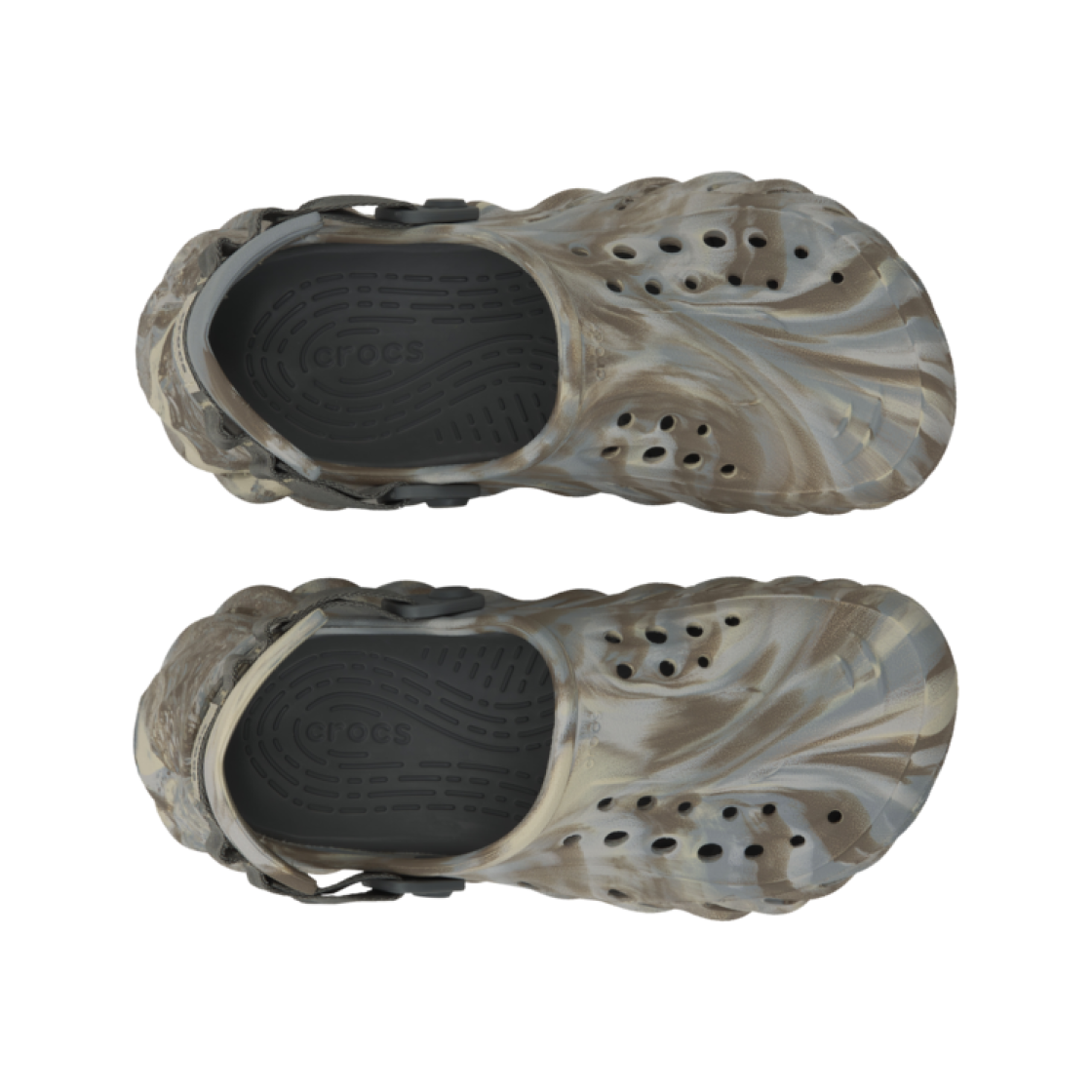 208454-2Y3 Crocs Echo Marbled Clog Bone Multi - #5