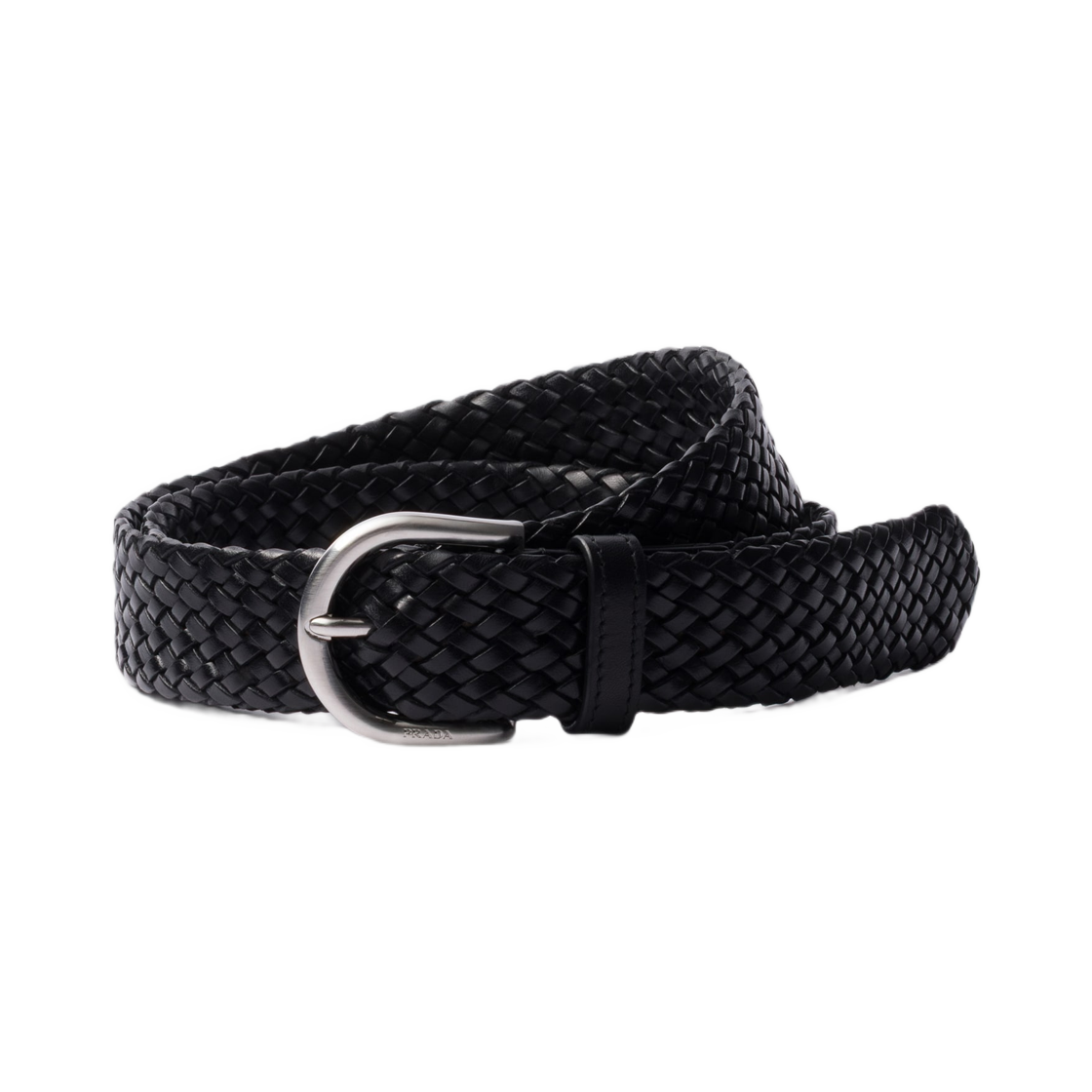 프라다 브레이디드 레더 벨트 블랙(Prada Braided Leather Belt Black) - 1