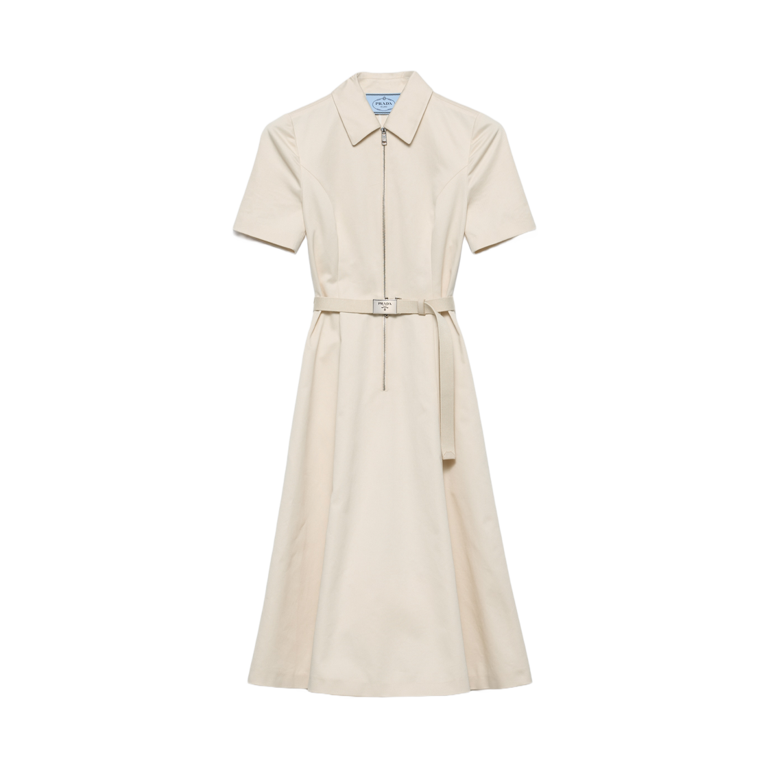 P3Q82H-10YP-F0018 (W) Prada Chino Dress Natural