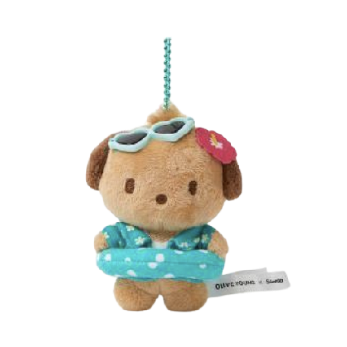 산리오 x 올리브영 태닝 산리오 캐릭터즈 인형 키링 태닝 포차코(Sanrio x Olive Young Tanning Sanrio Characters Doll Keyring Tanning Pochacco)
