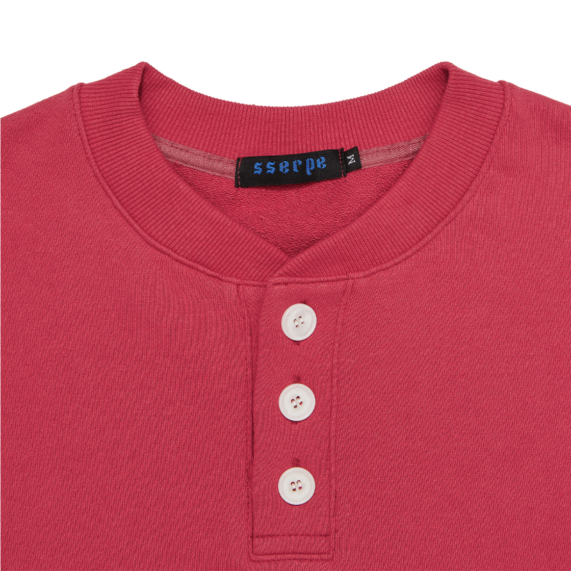 쎄르페 캐치 웨이브 헨리넥 스웨트셔츠 핑크(SSERPE Catch Waves Henly Neck Sweatshirts Pink) - 3