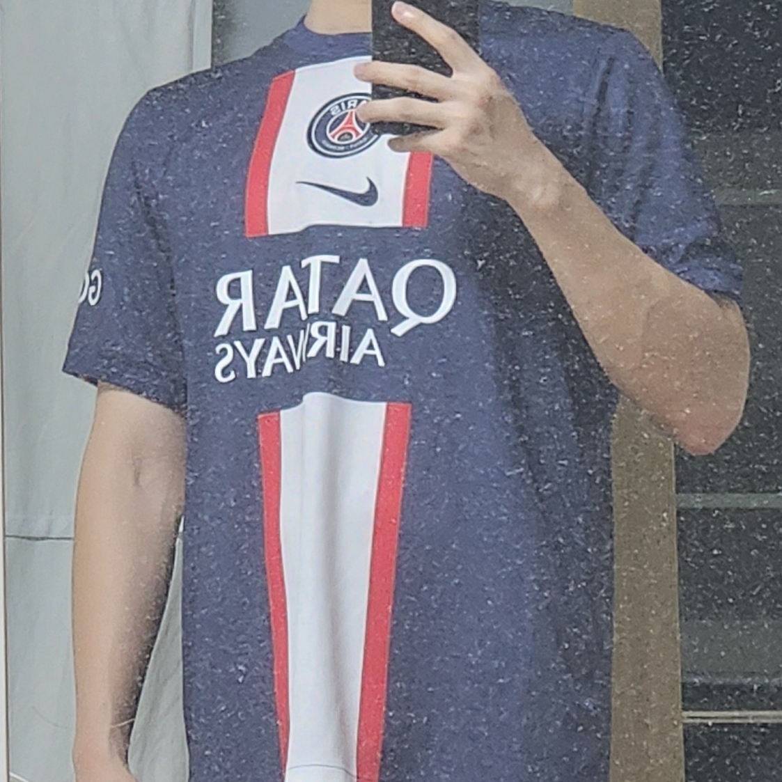 Nike Paris Saint-Germain 2022/23 Dri-Fit Stadium Home Jersey Midnight Navy (Non Marking Ver.) 착용 스타일